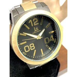 Joshua & Sons Men's Watch JS82TTG Quartz Gray Gold Stainless Steel 48mm